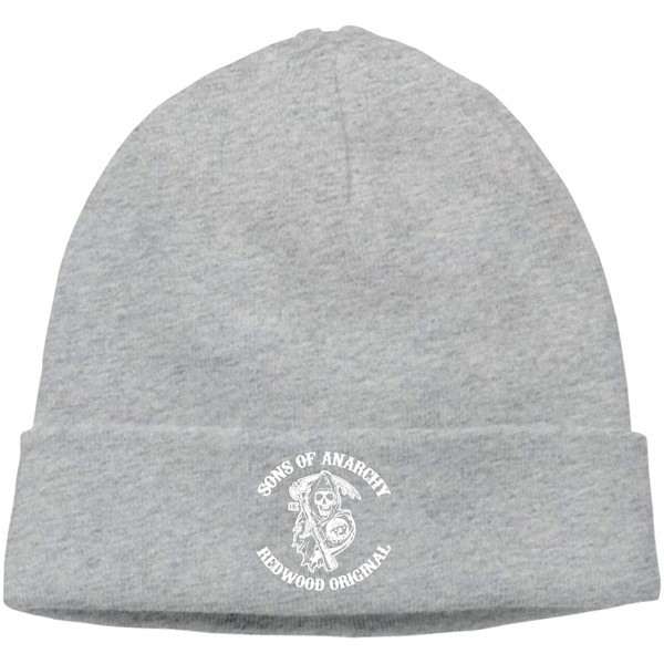 Skullies & Beanies Mens & Womens Sons Of Anarchy Season Skull Beanie Hats Winter Knitted Caps Soft Warm Ski Hat Black - Gray ...