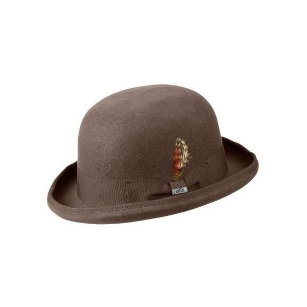 Fedoras Humphrey Wool Bowler Hat - Brown - CV11KXSPDBH $42.60
