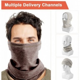 Balaclavas Balaclava Face Masks Motorcycle Neck Warmer Gaiter Hoods Cold Winter - Brown - CQ1928YD87X $15.55