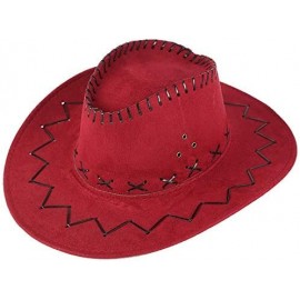 Cowboy Hats West Cowboy Hat Grassland Sunshade Mongolian Unisex Adult Cap - Wine - CK18STLMQ3S $18.72