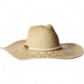 Sun Hats Women's Pinched-Crown Paperbraid Floppy Sun Hat - Natural - CU126ATCEHH $46.92