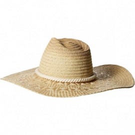 Sun Hats Women's Pinched-Crown Paperbraid Floppy Sun Hat - Natural - CU126ATCEHH $46.92