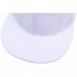 Baseball Caps Custom Embroidered Hip-hop Hat Personalized Adjustable Hip-hop Cap Add Your Text - White - CU18H5CHCG2 $21.95