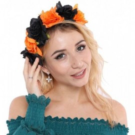 Headbands Flower Headband Stretch Elastic Costumes - Halloween Headband - C518I4STQST $8.49