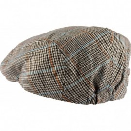 Newsboy Caps Men's Classic Herringbone Tweed Wool Blend Newsboy Ivy Hat (Large/X-Large- Charcoal) - Paisley Lt.brown - CX1866...