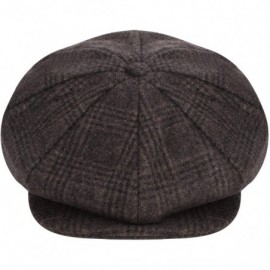 Newsboy Caps Men's Classic Leisure Ivy Caps Flat Caps Winter Windproof Baker Newsboy Caps - Coffee - CJ18Z5I75E6 $9.56