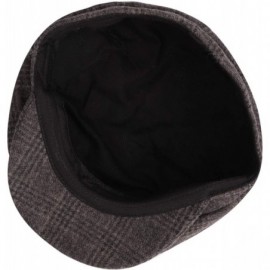 Newsboy Caps Men's Classic Leisure Ivy Caps Flat Caps Winter Windproof Baker Newsboy Caps - Coffee - CJ18Z5I75E6 $9.56