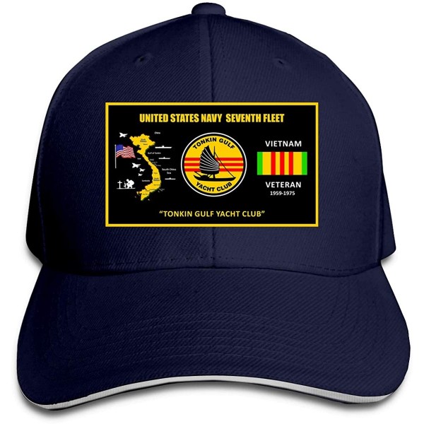 Baseball Caps Vietnam Veteran Baseball Adjustable Sandwich - Navy - CI18U0YDQE4 $20.76
