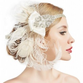 Headbands 1920s Flapper Peacock Feather Headband 20s Sequined Showgirl Headpiece - Style-6 - CU18E7M5SQK $17.96