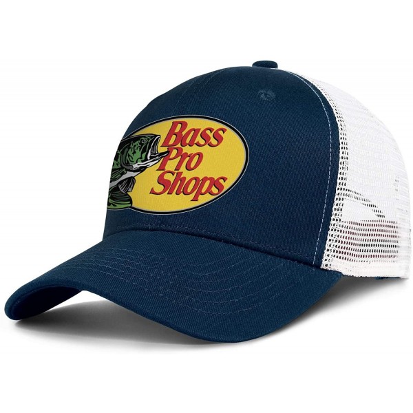 Baseball Caps Bass-Pro-Shops-Logo- Snapback Cap Trucker All Cotton Relaxed - B3 - CH18QXYGKX7 $17.66