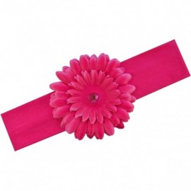 Headbands Girls Gerber Daisy Stretch Headband - Hot Pink - CI11447P917 $7.82