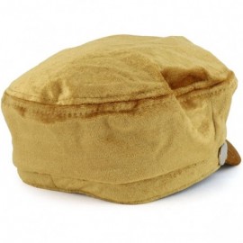 Newsboy Caps Women's Newsboy Velvet Baker Boy Style Cabbie Hat - Camel - CW18DDGYCQ0 $17.67