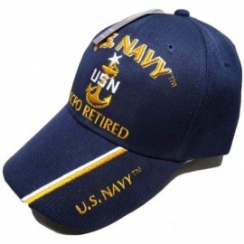 Skullies & Beanies U.S. Navy SCPO Retired USN Ball Cap Hat Embroidered 3D (Licensed) 551B - C518I8S9ILX $11.28