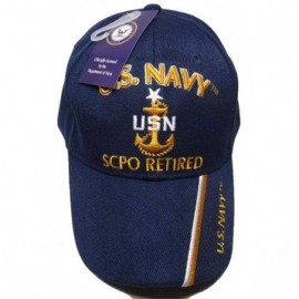 Skullies & Beanies U.S. Navy SCPO Retired USN Ball Cap Hat Embroidered 3D (Licensed) 551B - C518I8S9ILX $11.28