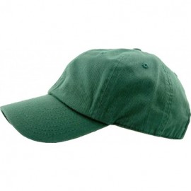 Baseball Caps Dad Hat Adjustable Plain Cotton Cap Polo Style Low Profile Baseball Caps Unstructured - Hunter Green - C312FOW5...