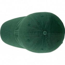 Baseball Caps Dad Hat Adjustable Plain Cotton Cap Polo Style Low Profile Baseball Caps Unstructured - Hunter Green - C312FOW5...