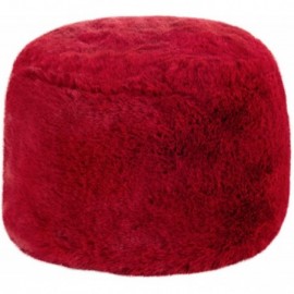 Bomber Hats Faux Fur Russian Hat for Women - Soft Velvet Fur - Comfy Cossack Style - Red Rabbit - CR18ARRGQNM $23.20