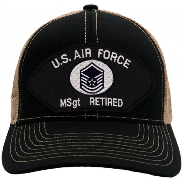 Baseball Caps US Air Force - Master Sergeant Retired Hat/Ballcap Adjustable One Size Fits Most - CP18HZAU0H4 $19.32