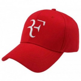 Baseball Caps Letter Embroidery 3D F Dad Hat Tennis Star Roger Federer Baseball Cap Black Adult Size - Pink - C718WTRLRAL $18.35