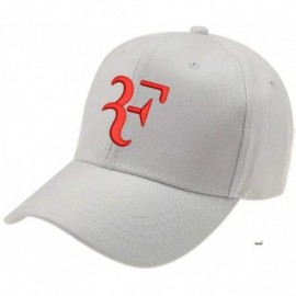 Baseball Caps Letter Embroidery 3D F Dad Hat Tennis Star Roger Federer Baseball Cap Black Adult Size - Pink - C718WTRLRAL $18.35