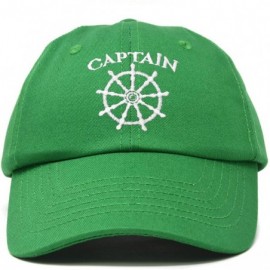 Baseball Caps Captain Hat Sailing Baseball Cap Navy Gift Boating Men Women - Kelly Green - C618WHZ6CAD $15.32