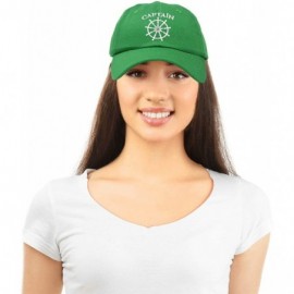 Baseball Caps Captain Hat Sailing Baseball Cap Navy Gift Boating Men Women - Kelly Green - C618WHZ6CAD $15.32