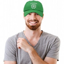 Baseball Caps Captain Hat Sailing Baseball Cap Navy Gift Boating Men Women - Kelly Green - C618WHZ6CAD $15.32