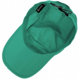 Baseball Caps Unisex Foldable UPF 50+ Sun Protection Quick Dry Baseball Cap Portable Hats - Aquamarine - C218S9XTL9O $9.31