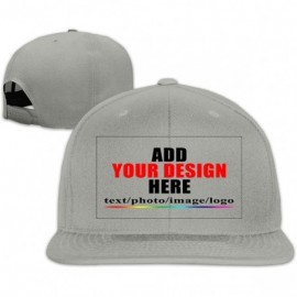 Baseball Caps Custom Baseball Caps- Design Your Own Hat- Team Photo Text Logo Graphic Print - Baseball-b Gray - CC18U8LSRSQ $...