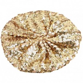 Berets Performance Dancing Vintage Headwear - Gold - CV18OZAL69X $10.79