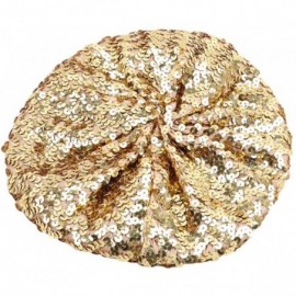 Berets Performance Dancing Vintage Headwear - Gold - CV18OZAL69X $10.79