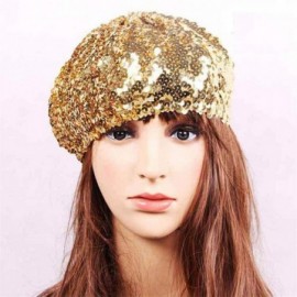 Berets Performance Dancing Vintage Headwear - Gold - CV18OZAL69X $10.79