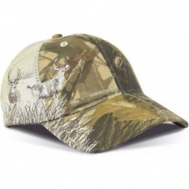 Baseball Caps Men's Hunting Fishing Hat Camo Series Adjustable Mesh Ball Cap 3D Embroidered - Buck - CC18H52O0NY $27.05