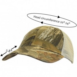 Baseball Caps Men's Hunting Fishing Hat Camo Series Adjustable Mesh Ball Cap 3D Embroidered - Buck - CC18H52O0NY $18.03