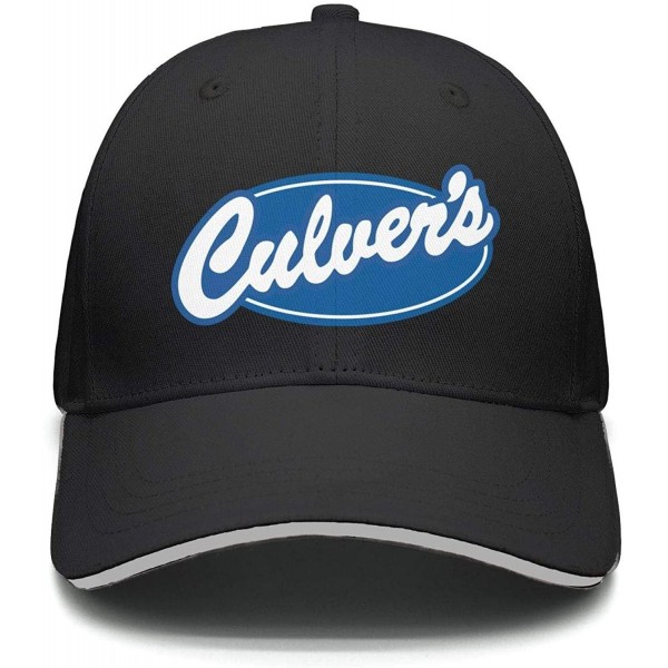 Baseball Caps Casual Culver's-Logo- Printing Soft Twill Baseball Cap for Men - CR18QG9TDUX $15.56