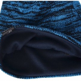 Skullies & Beanies Men Oversize Skull Slouch Beanie Large Skullcap Knit Hat - Blue1 - CL18LGNXR5N $14.63
