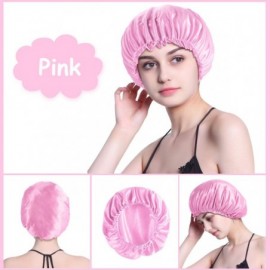 Skullies & Beanies 8PCS Satin Bonnet for Women Natural Curly Hair-A1 - Set A - 8pcs for Family Pack - CZ18XRY7IMQ $19.95