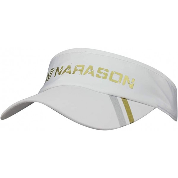 Visors Mens Summer Quick-Dry Run Long Brim Empty Top Baseball Tennis Sun Hat Cap Visor - A100 White - C718U446A30 $12.14