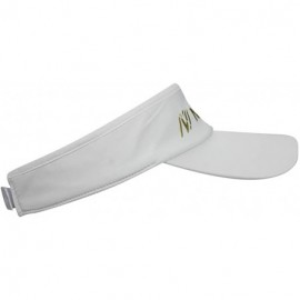 Visors Mens Summer Quick-Dry Run Long Brim Empty Top Baseball Tennis Sun Hat Cap Visor - A100 White - C718U446A30 $12.14