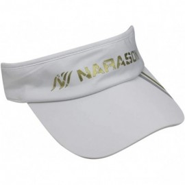 Visors Mens Summer Quick-Dry Run Long Brim Empty Top Baseball Tennis Sun Hat Cap Visor - A100 White - C718U446A30 $12.14