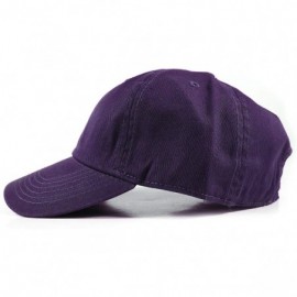 Baseball Caps Polo Style Baseball Cap Ball Dad Hat Adjustable Plain Solid Washed Mens Womens Cotton - Purple - C218W0QK47W $8.49