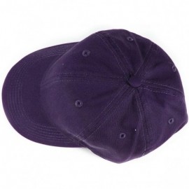 Baseball Caps Polo Style Baseball Cap Ball Dad Hat Adjustable Plain Solid Washed Mens Womens Cotton - Purple - C218W0QK47W $8.49
