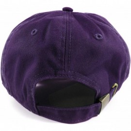 Baseball Caps Polo Style Baseball Cap Ball Dad Hat Adjustable Plain Solid Washed Mens Womens Cotton - Purple - C218W0QK47W $8.49