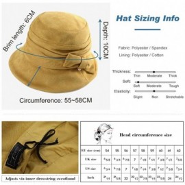 Berets Womens Winter Bucket Derby Gatsby Vintage 1920s Round Bowler Church Hat Fall 55-59cm - 99088-yellow - CR18IIHHNKK $20.91