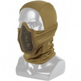 Balaclavas Balaclava Mesh Mask Ninja Style with Full Face Protection - Tan - CU18X6ZYLMR $20.55