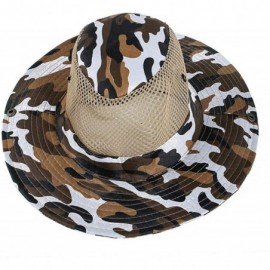 Sun Hats Men Fashion Summer Spring Outdoor Sun Protection Mountaineering Hat Sun Hats - Coffee - CL18WC7SUMS $28.93