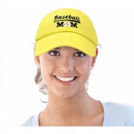 Baseball Caps Baseball Mom Women's Ball Cap Dad Hat for Women - Minion Yellow - CG18K34NS90 $16.24