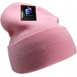 Skullies & Beanies Men's Women's Winter Long Beanie Hat Knit Cap 12 Pack - Pink - C118H3N3UNN $24.18