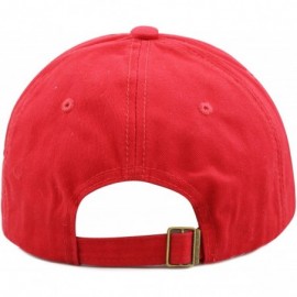 Baseball Caps Beaded Shiny Studded New York Premium Cap - Red - CO12DA6OTW1 $15.07