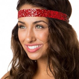 Headbands Women's American Flag 4th of July Adjustable Headband Gift Packs (Silver/Red/White/Navy 4pk) - CV18E073AIH $20.77